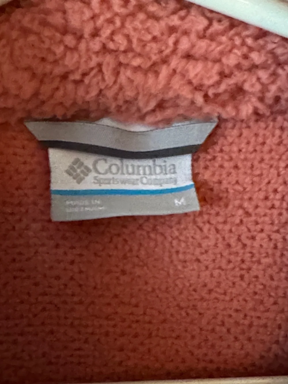 Columbia Ladies Coral Sherpa Jacket - Warm Zip Front Sz M - Picture 2 of 7